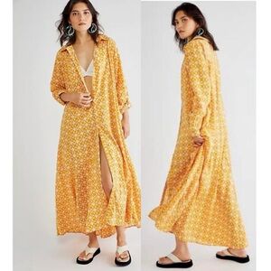 Free People Little Daisy Shirt Dress